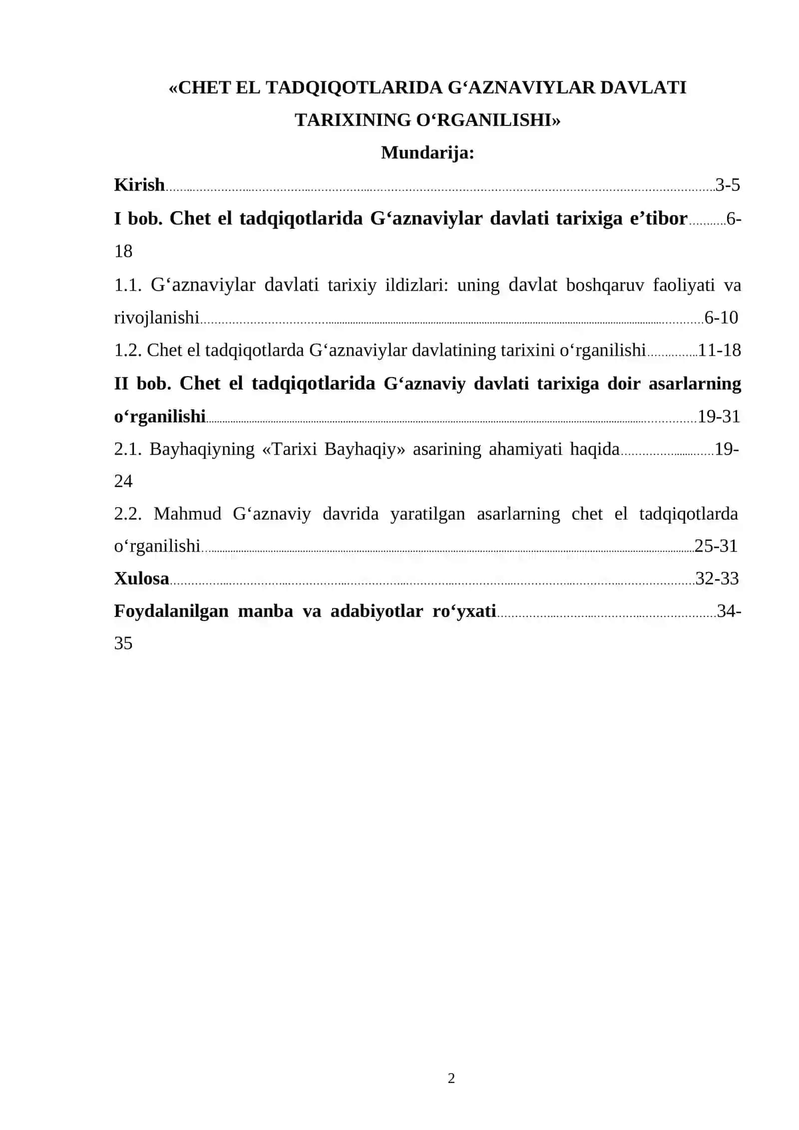 CHET EL TADQIQOTLARIDA G‘AZNAVIYLAR DAVLATI TARIXINING OʻRGANILISHI 2