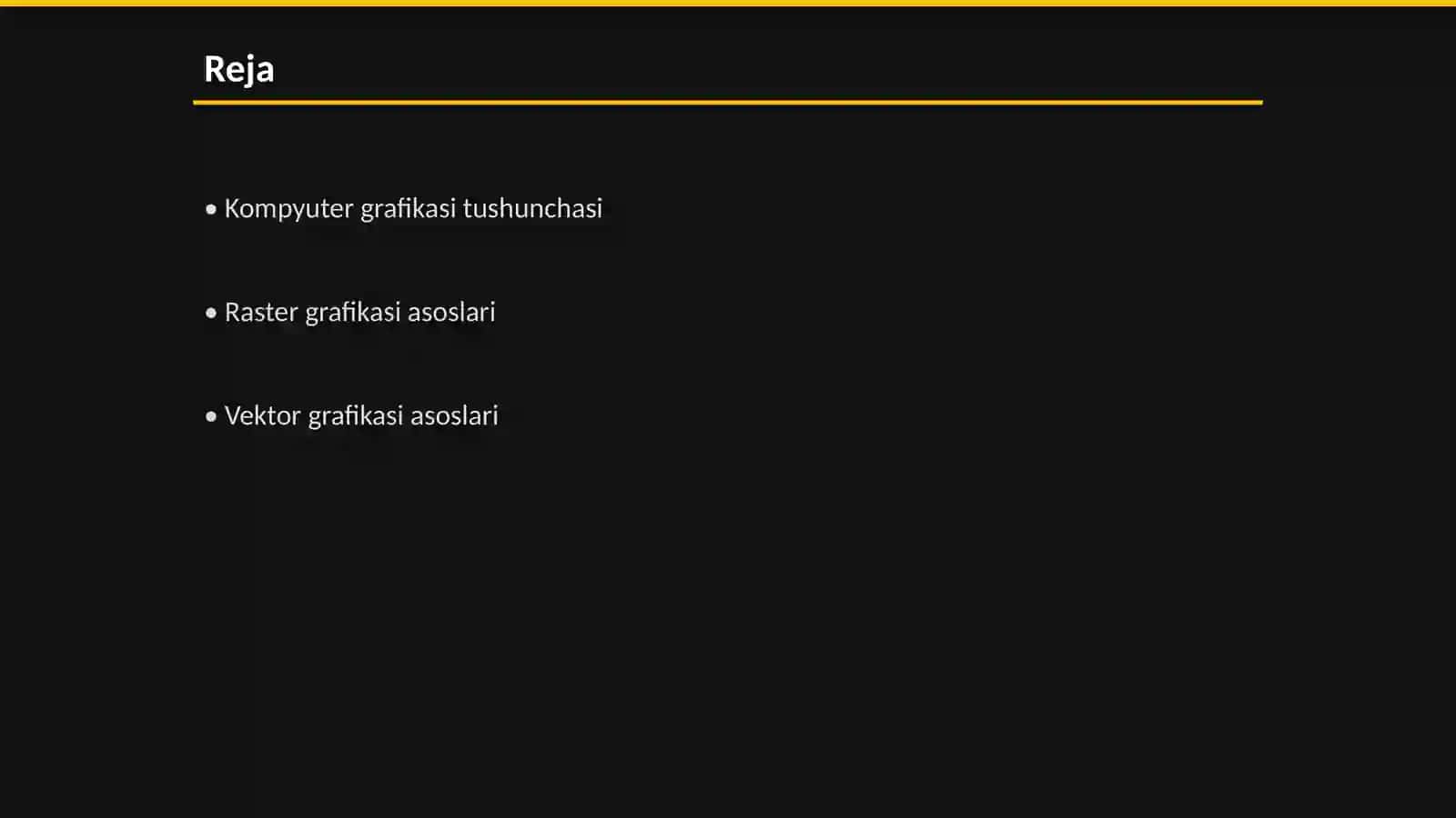 Kompyuter grafikasi va uning turlari 2