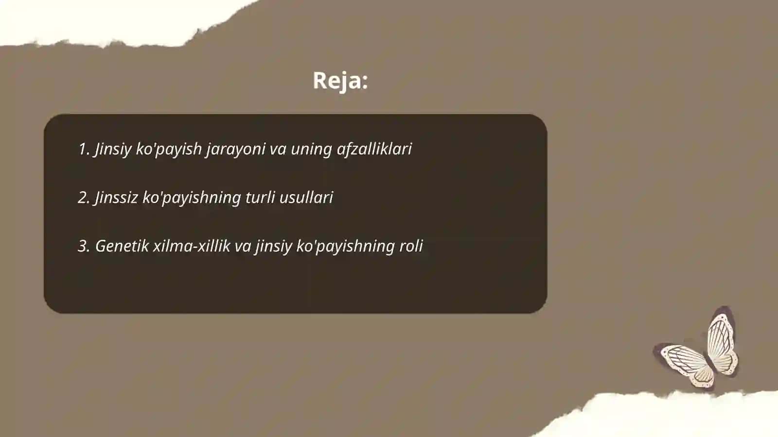 Hayvon organizmlarining jinsiy va jinssiz kòpayishlarining almashinip turish sabablari. Klonlashtrish 2