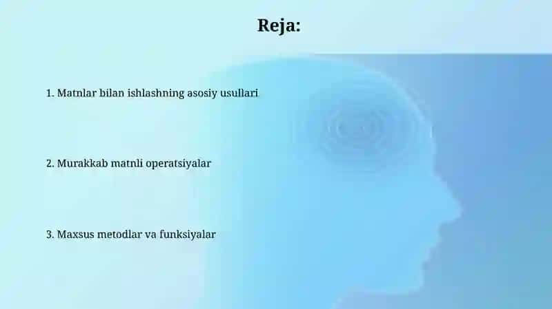 Pythonda satrlar bilan ishlash 2
