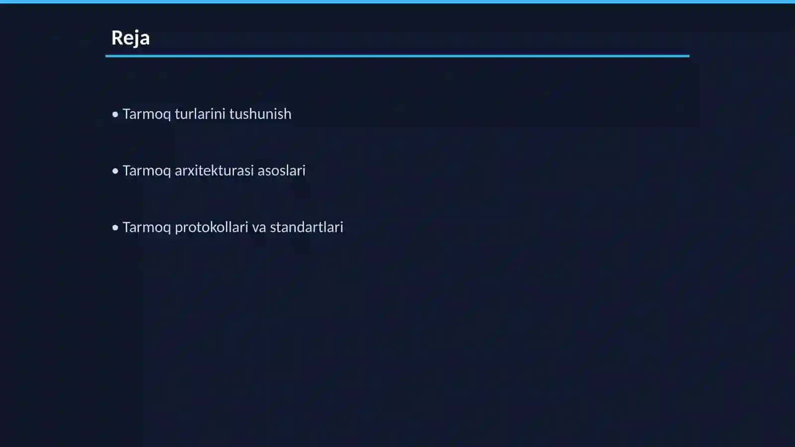 Tarmoq turlari 2