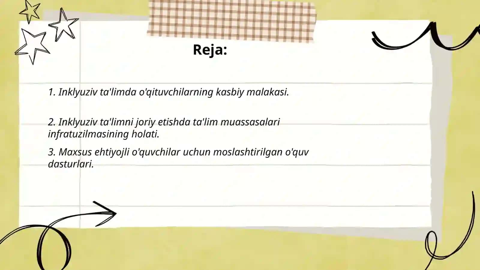 Inklyuziv ta'lim muammolarini o'rganish 2