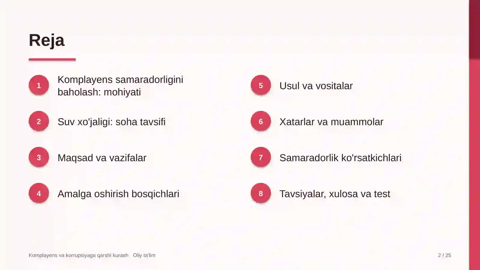 suv xo'jaligida komplayens samaradorligini baholash 5846 2