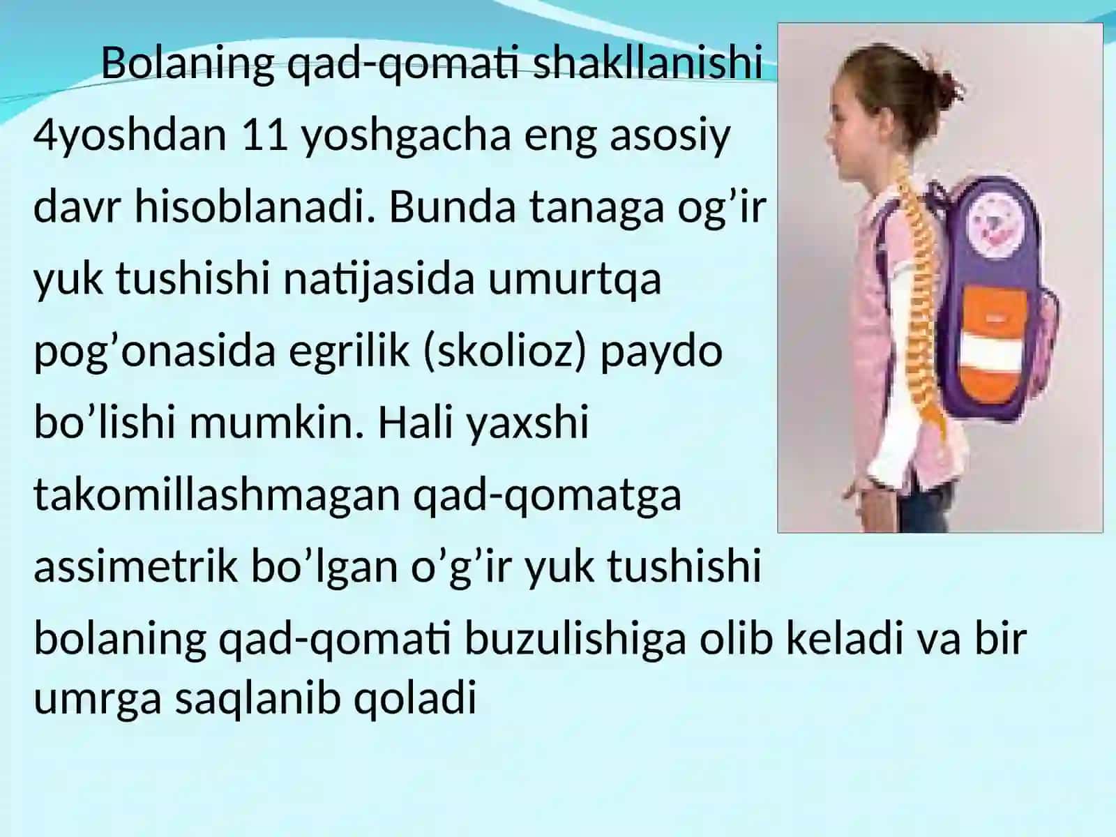 O’quv qurollariga qo’yiladigan gigiyenik talablar 2