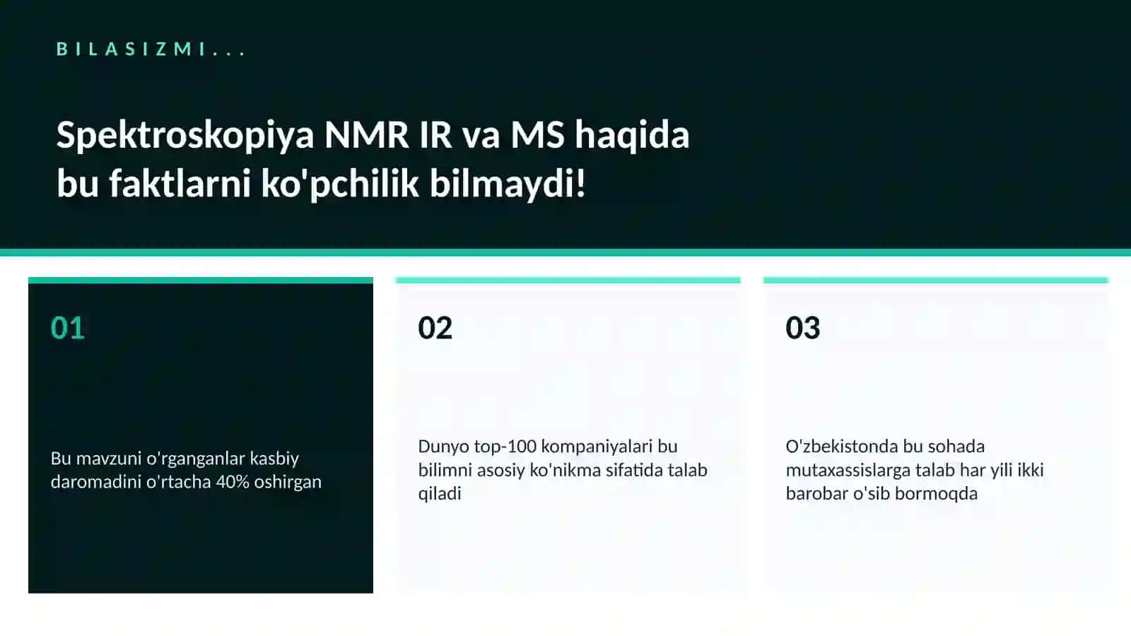 Spektroskopiya NMR IR va MS 2