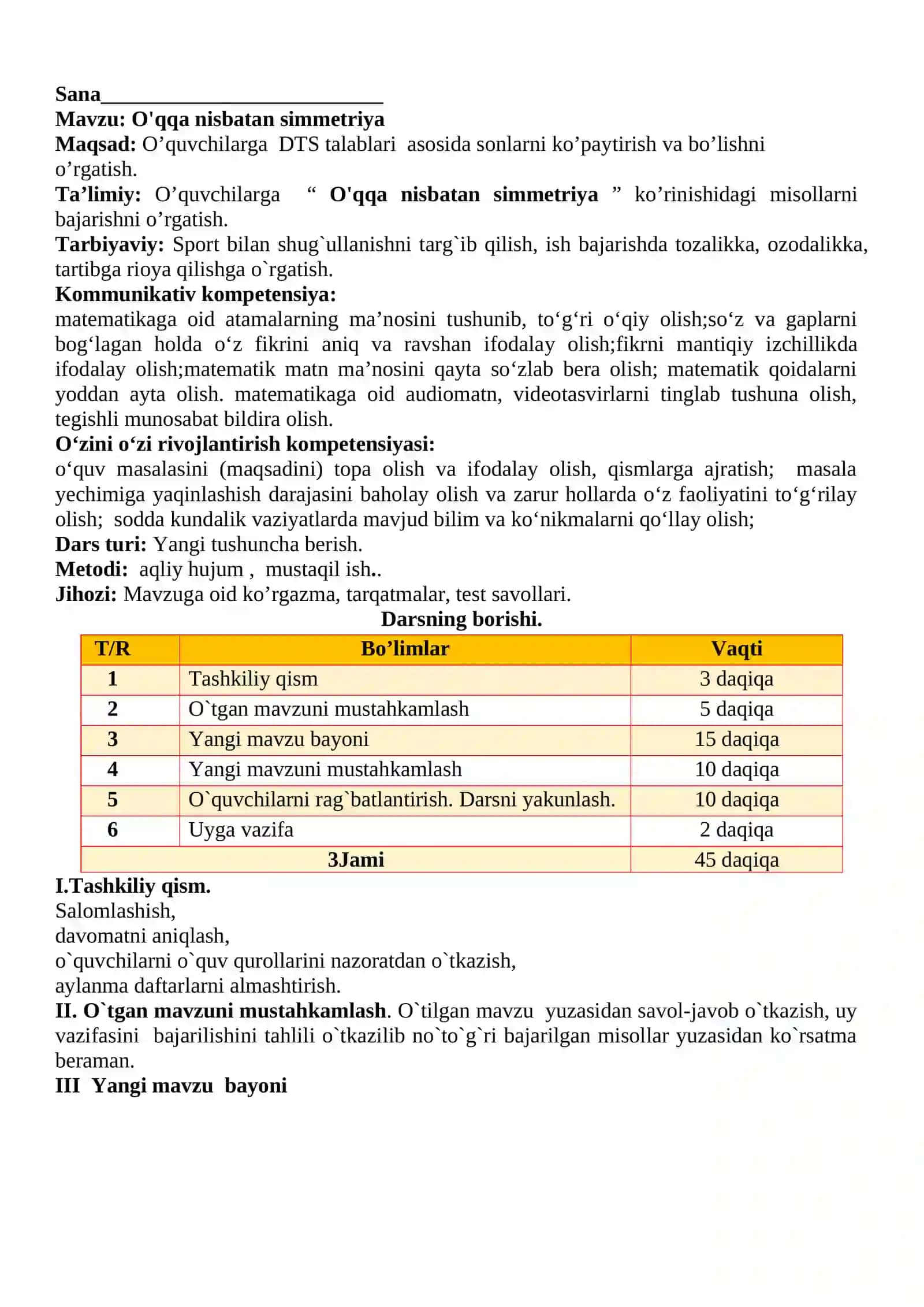 O'qqa nisbatan simmetriya 2