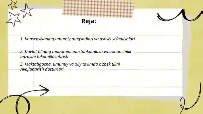 Konsepsiyaning umumiy maqsadlari va asosiy yo‘nalishlari 2