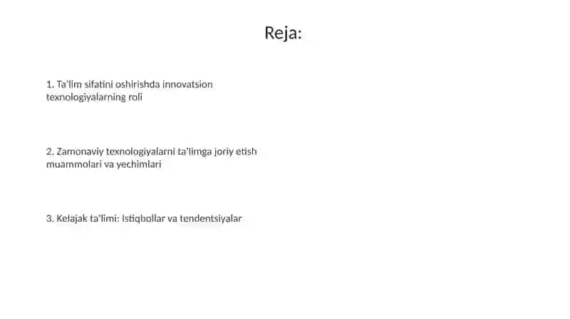 Ta'lim sifatini oshirishda innovatsion texnologiyalarning roli 2