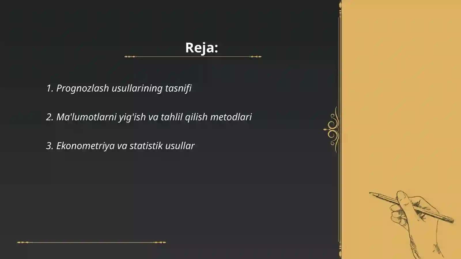 Prognozlash usulini tanlashda metodologik yondashuvlar 2