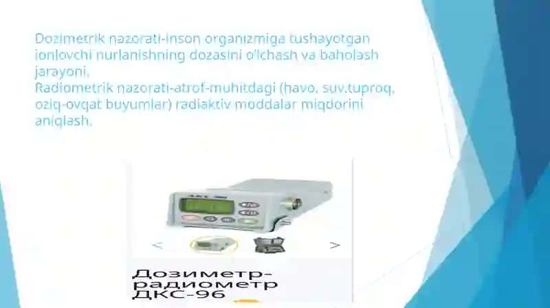 Dozimetriya va radiometriya nazorati 2