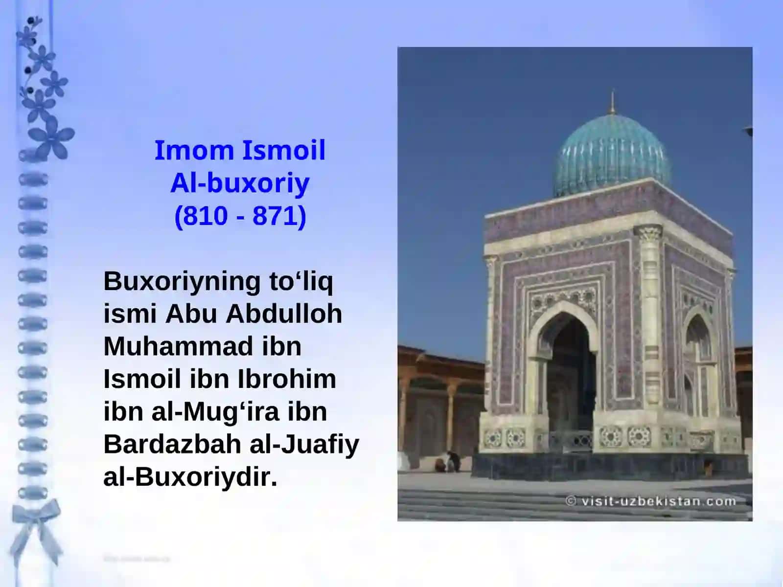 Imom Ismoil Al-buxoriy 2