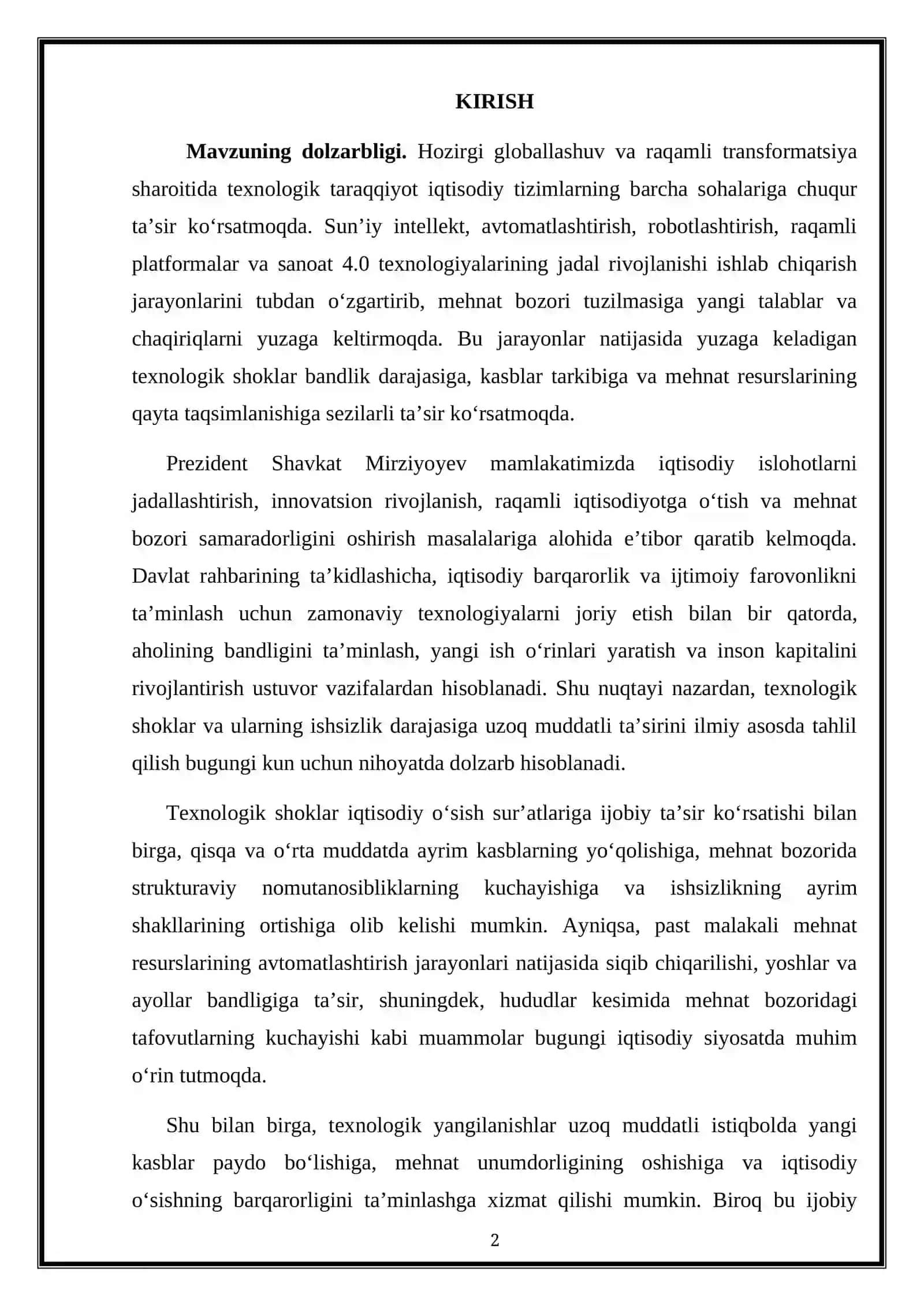 TEXNOLOGIK SHOKLAR 2