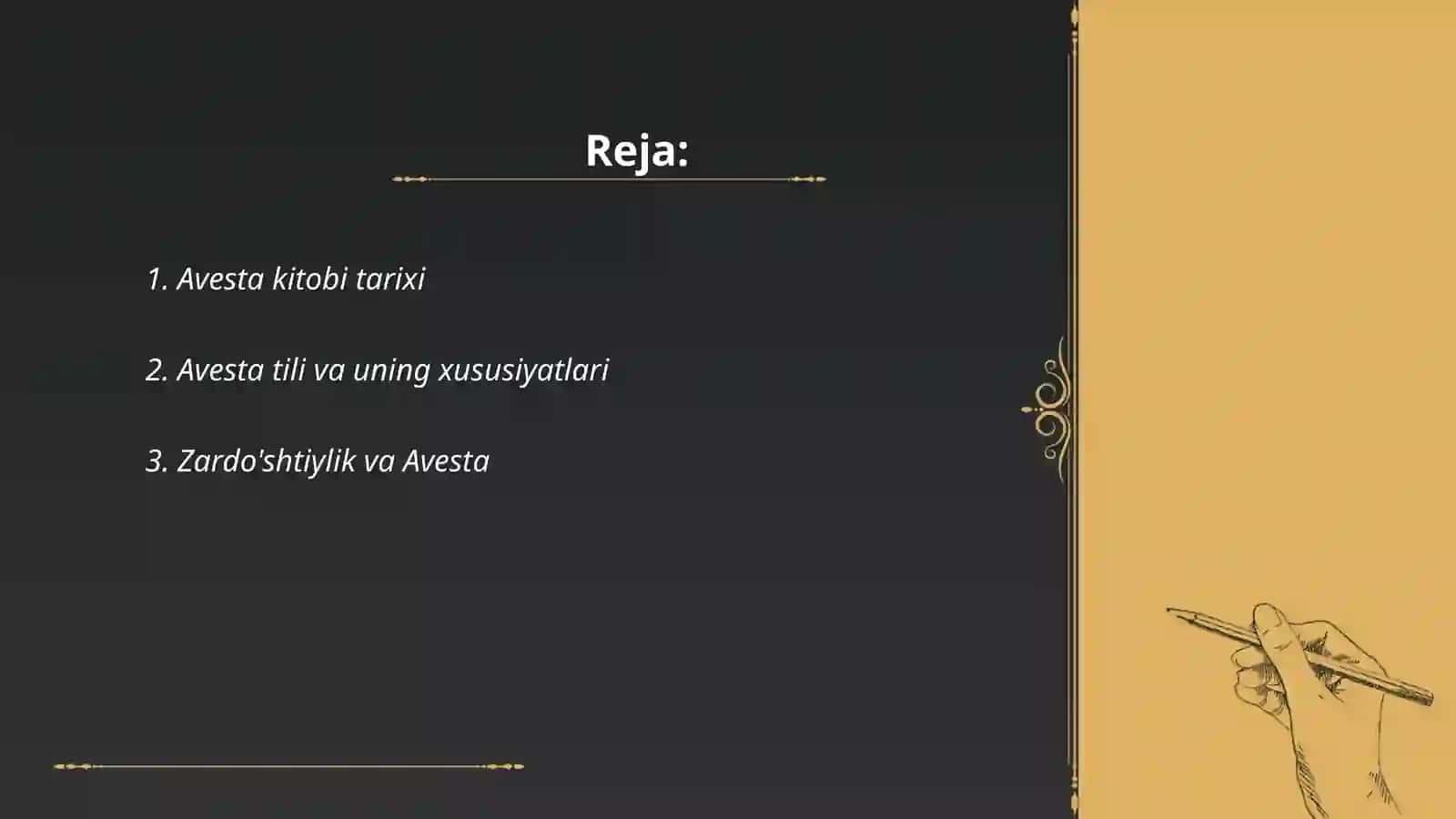 Avesto haqida malumot 2