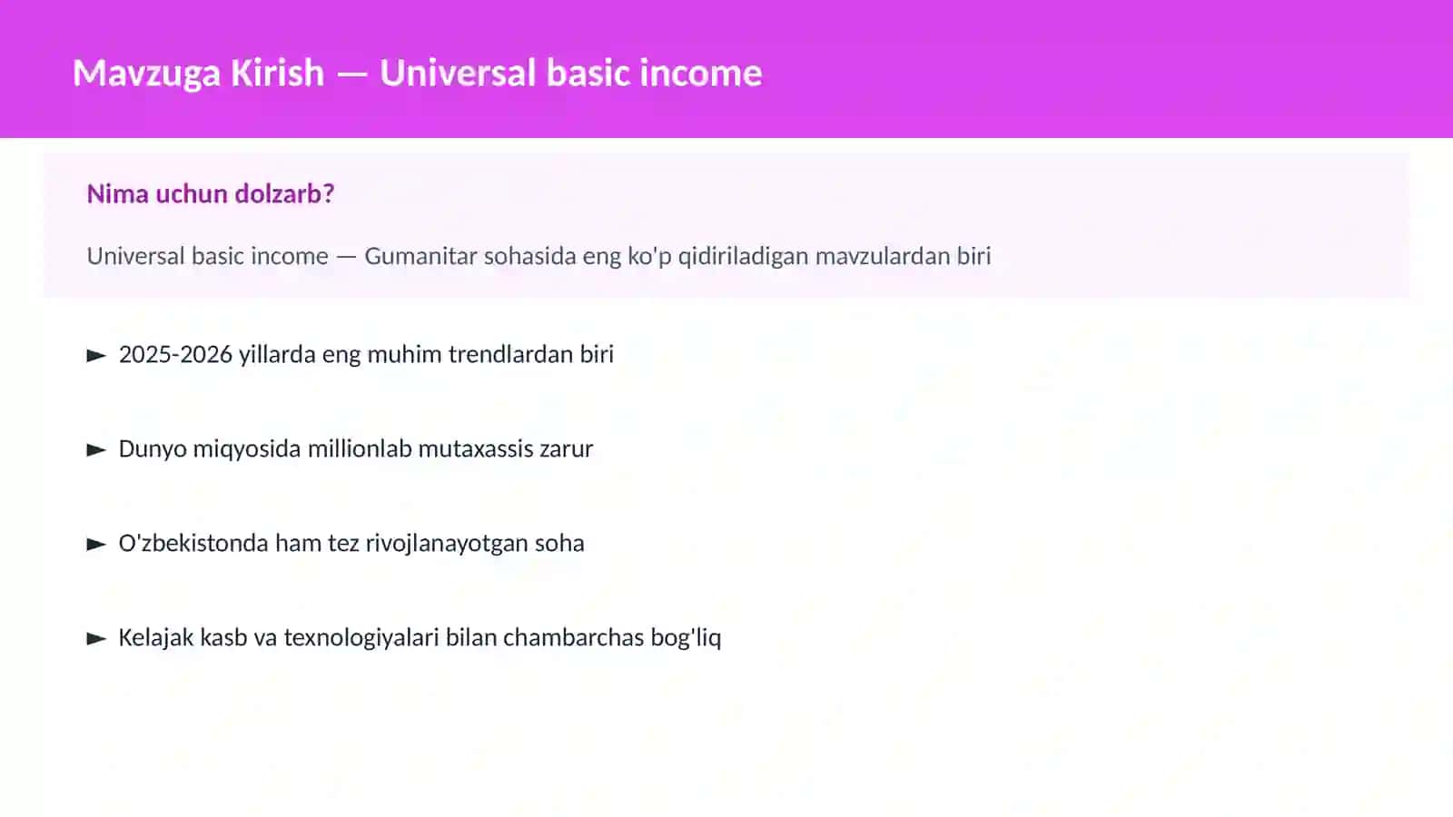 Universal basic income 2