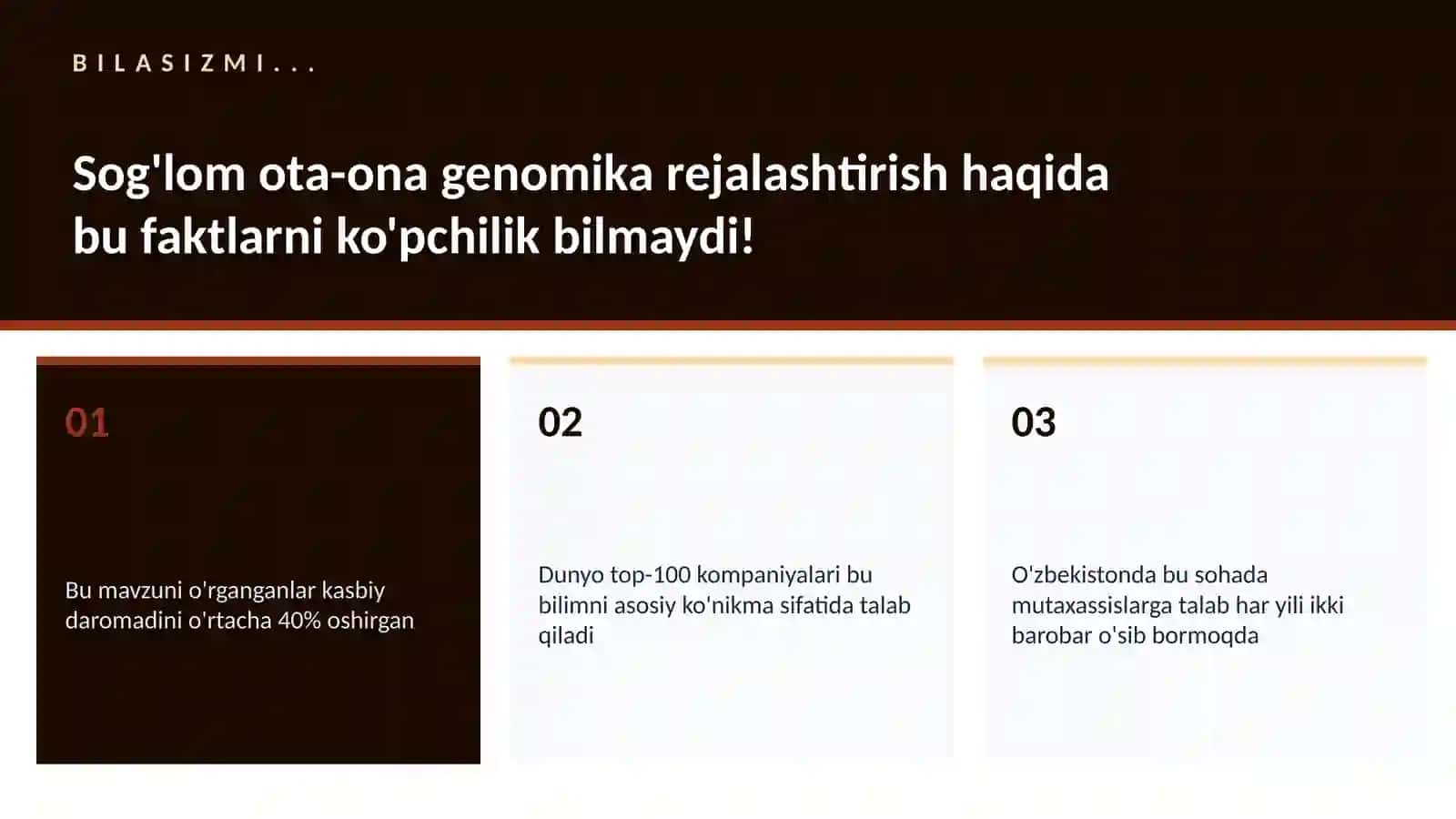 Sog'lom ota-ona genomika rejalashtirish 2