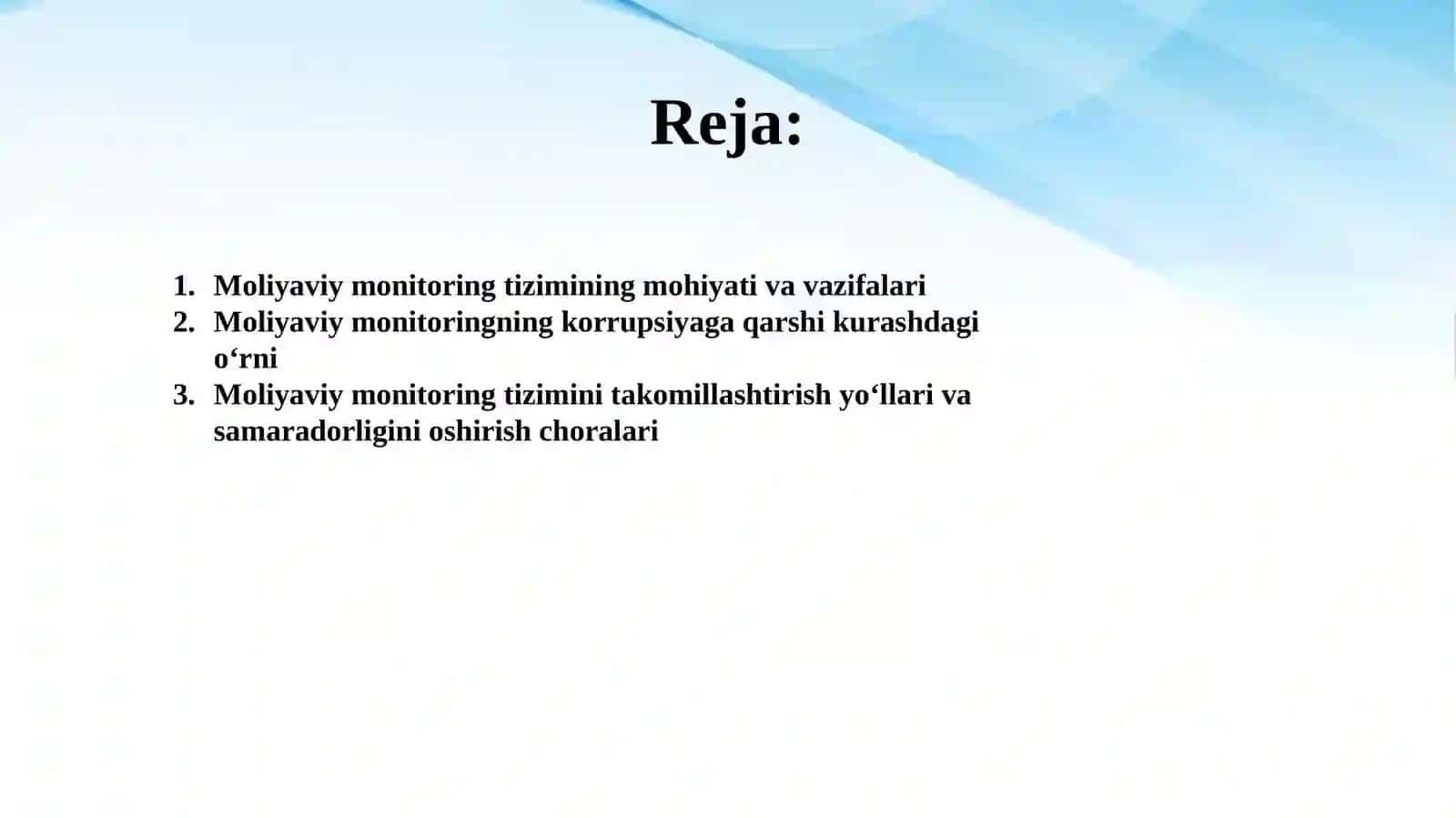 Moliyaviy monitoring tizimi va uning korrupsiyaga qarshi kurash 2