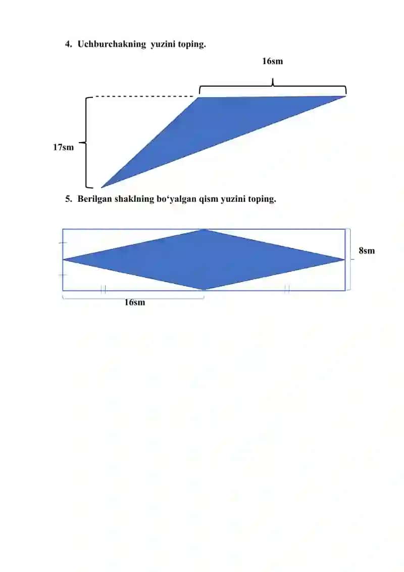 5-sinf matematika 4-nazorat ishi 2