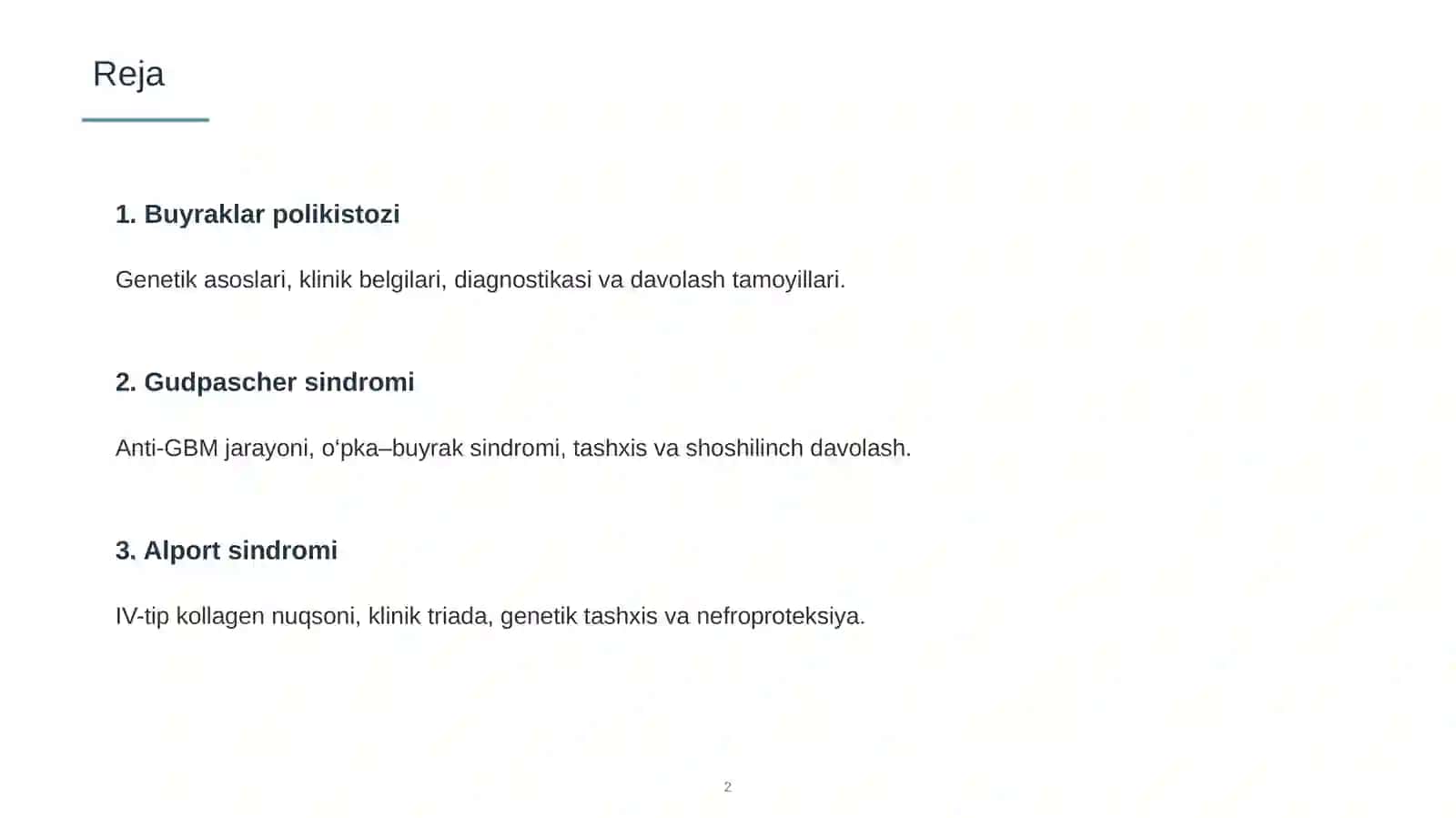 Nasliy nefropatiyalar 2