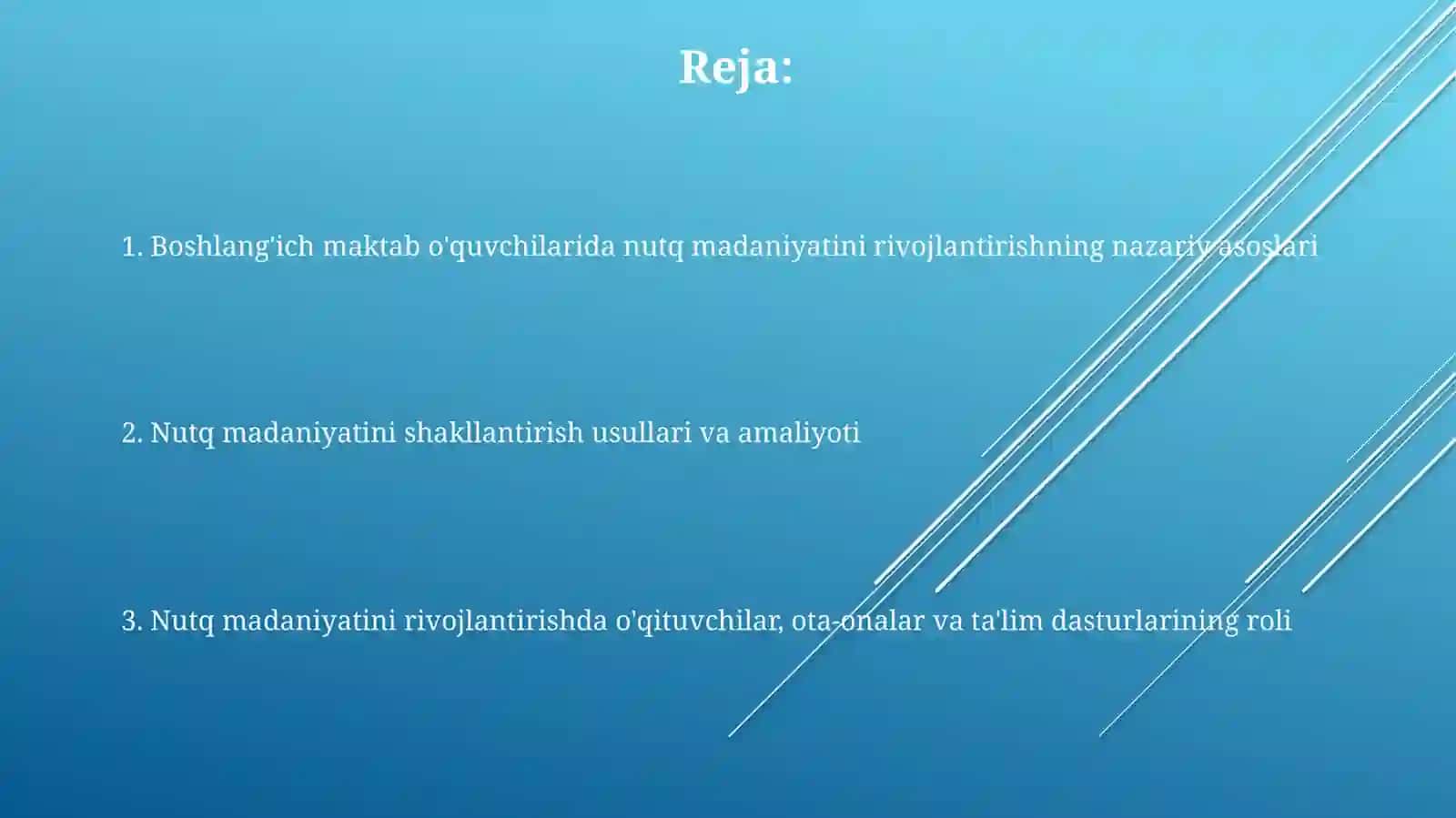 Nutq Madaniyati Rivojlantirish 2
