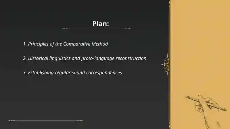 Principles of the Comparative Method 2