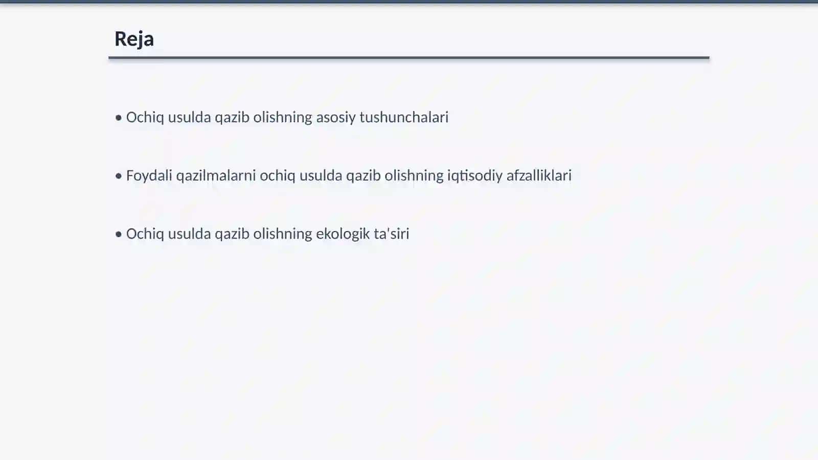 Foydali qazilmalarni ochiq usulda qazib olishning afzalliklari va kamchiliklari 2