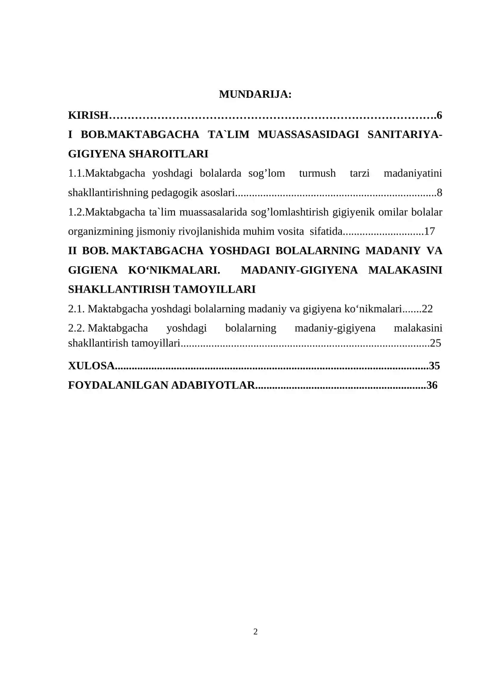 Maktabgacha taʼlim muassasalarida sanitar epidemiologik rejimni taʼminlash sanitariya qoida va meʼyorlari KURS ISHI 2