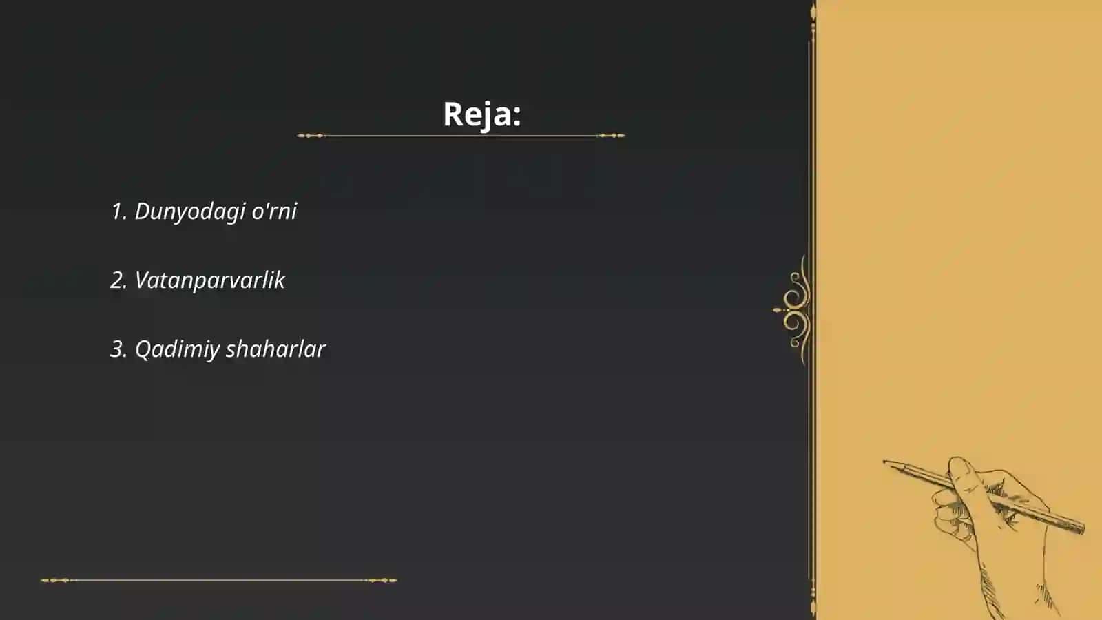 Dunyodagi o'rni 2