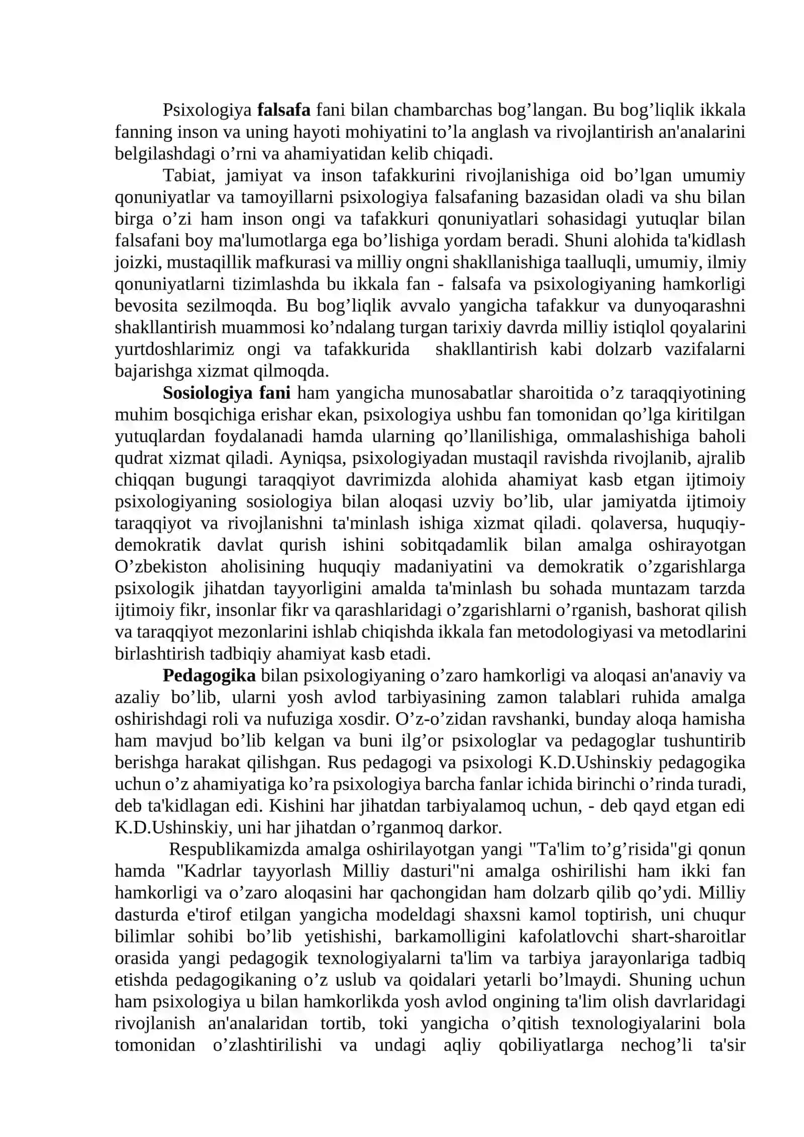 Hozirgi Zamon Psixologiyasining Tuzilishi Va Tadqiqot Metodlari 2