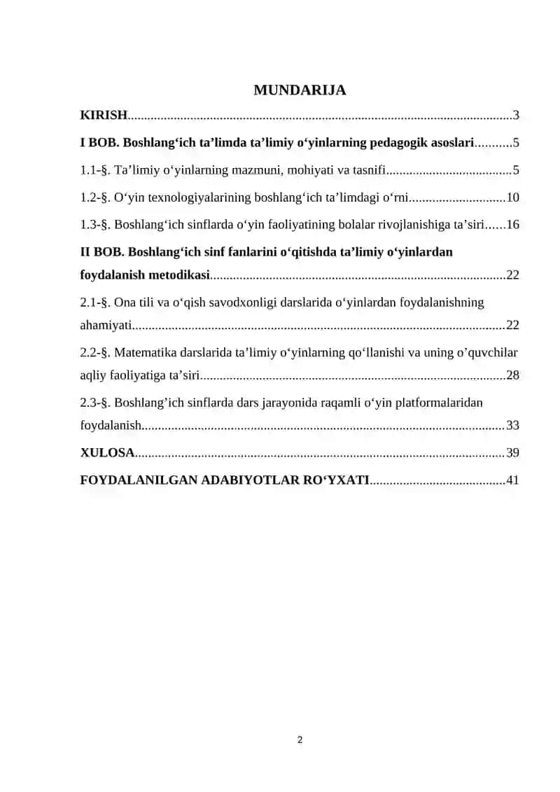 Boshlang’ich ta’lim fanlarini o’qitishda ta’limiy o’yinlardan foydalanish 2