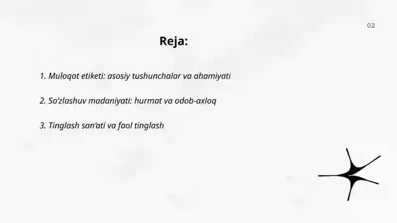 Muloqot etiketi 2