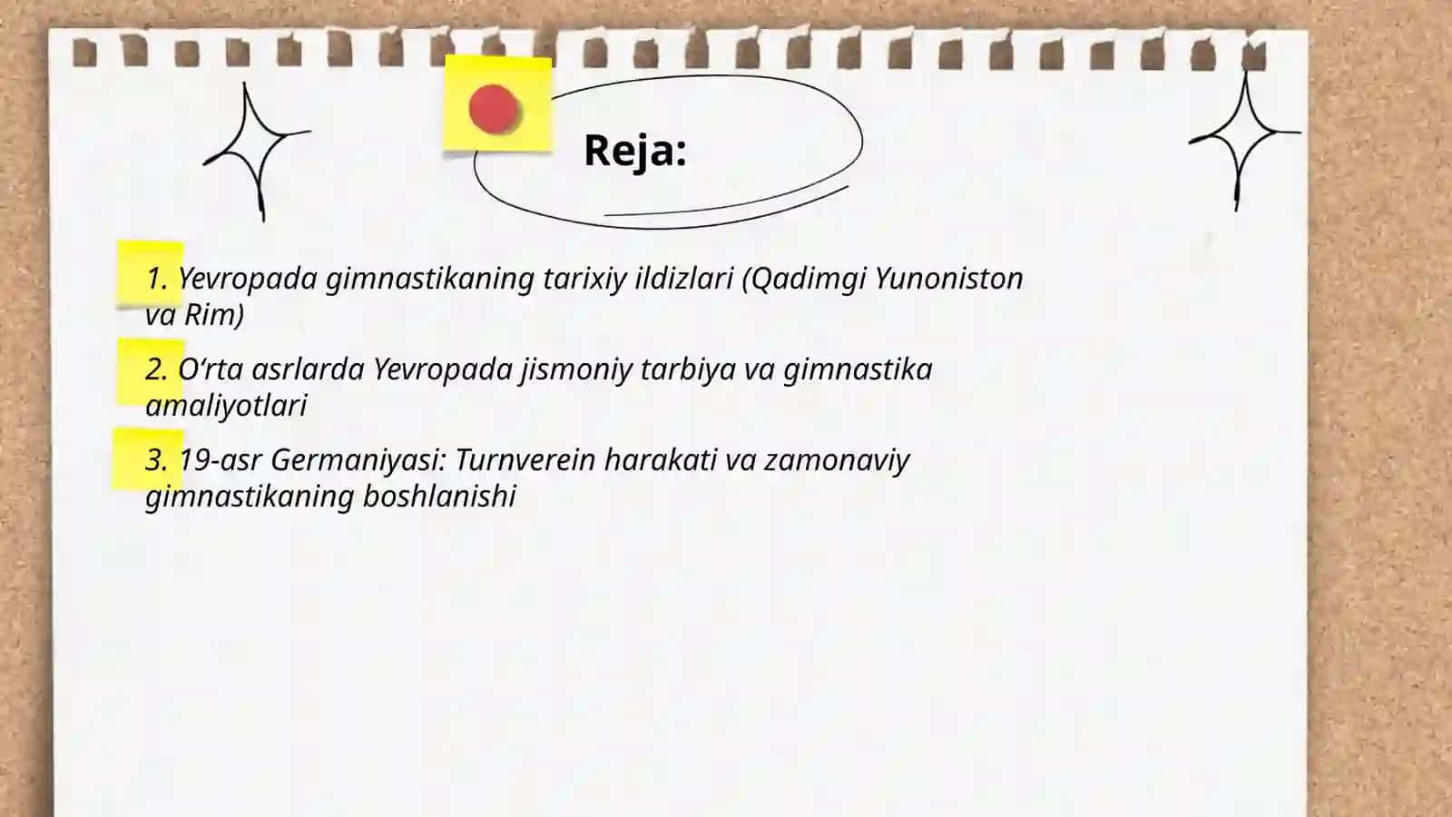 Gimnastikaning Yevropada tutgan oʻrni 2