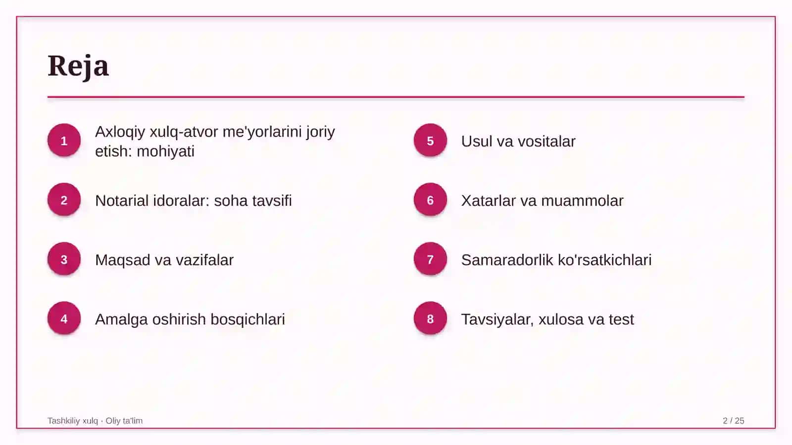 notarial idoralarda ish joyida axloqiy xulq atvor me'yorlarini joriy etish 2350 2