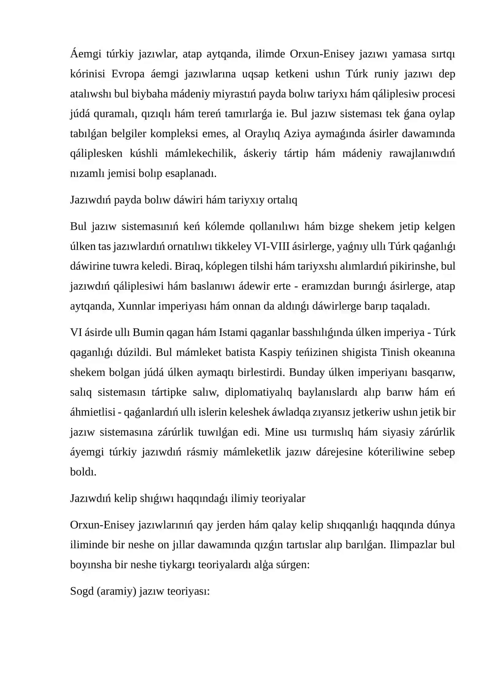 Orxun-Enesey jazba estelikleri 2