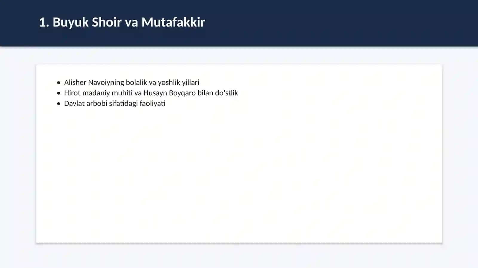 Alisher Navoiy hayoti va ijodi 2