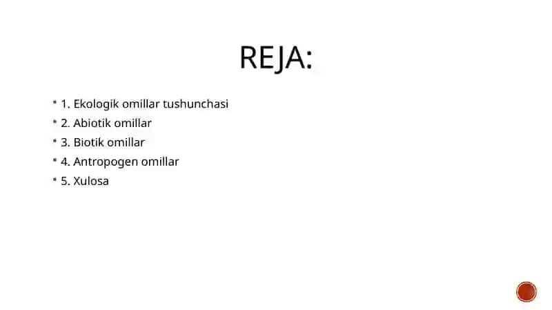 Turli ekologik omillarning tiri organizmlarga ta’sir etish mexanizmlari 2