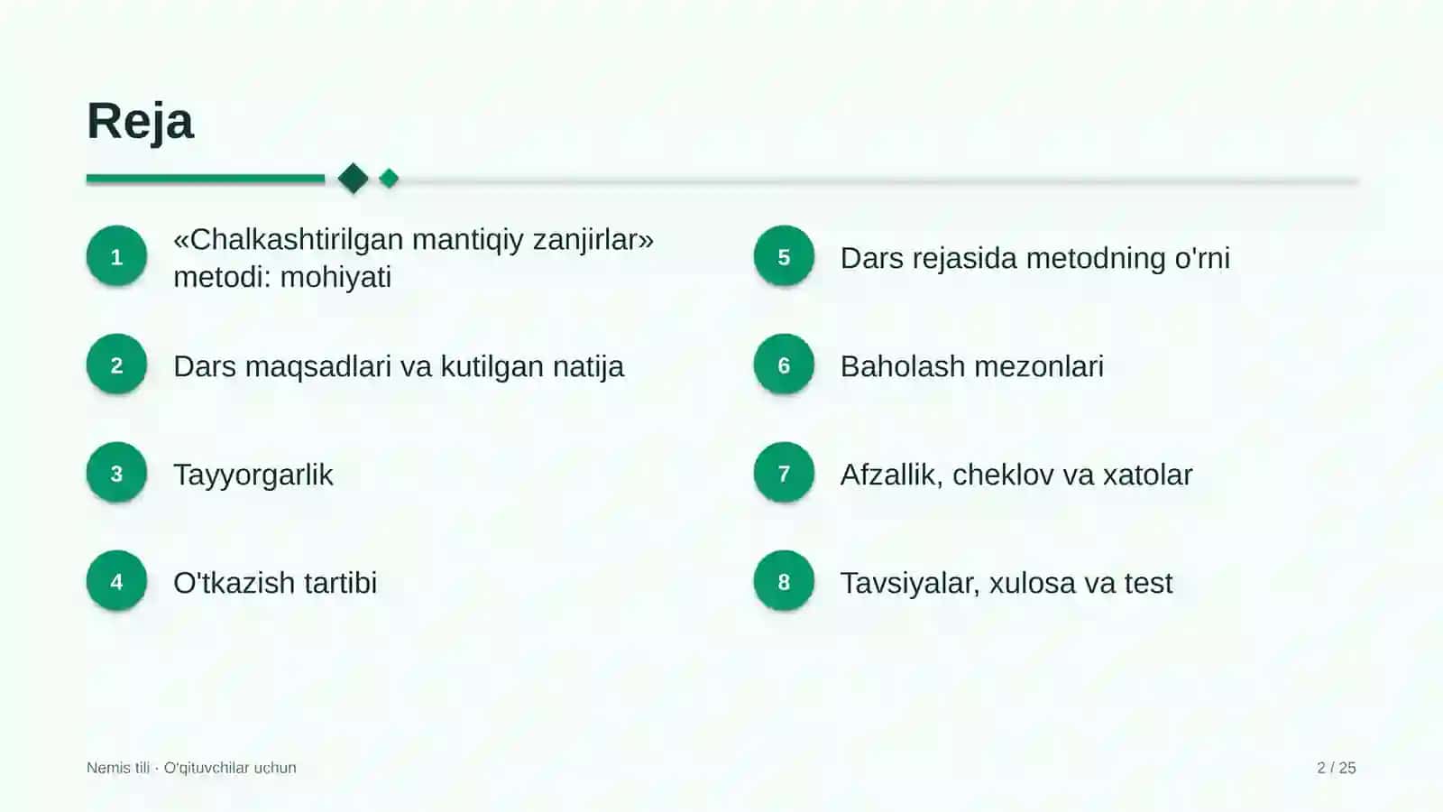 nemis tili darslarida chalkashtirilgan mantiqiy zanjirlar metodidan foydalanish 9561 2