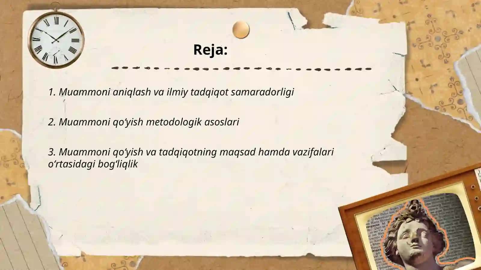 Muammoni qoʻyish ilmiy tadqiqotning bosh omili 2