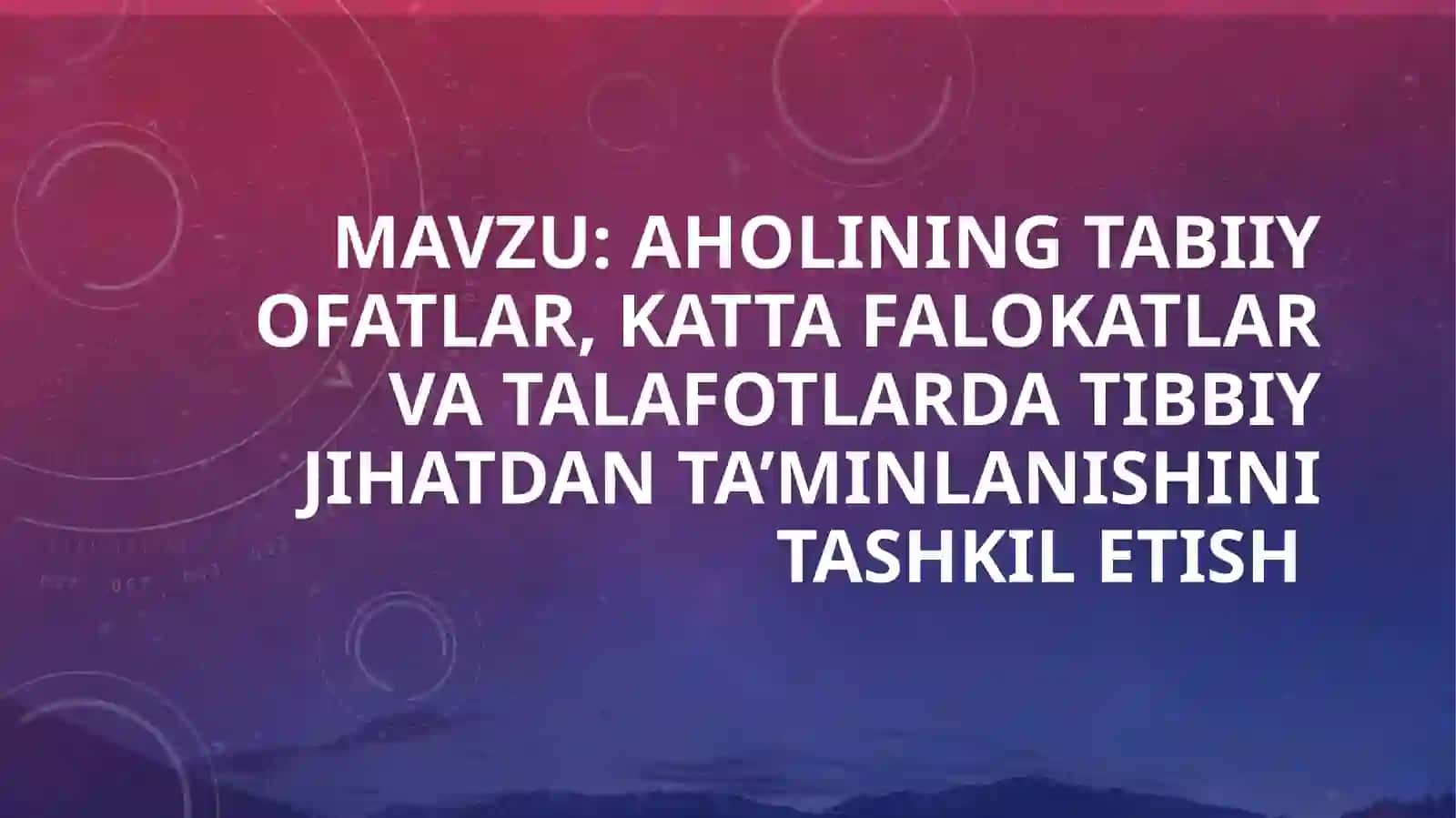 Abduazimov Samandar hayot faoliyatini xavfsizligi 2