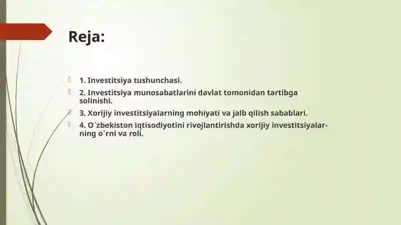 Investitsiyalarning Iqtisodiy Mohiyati 2