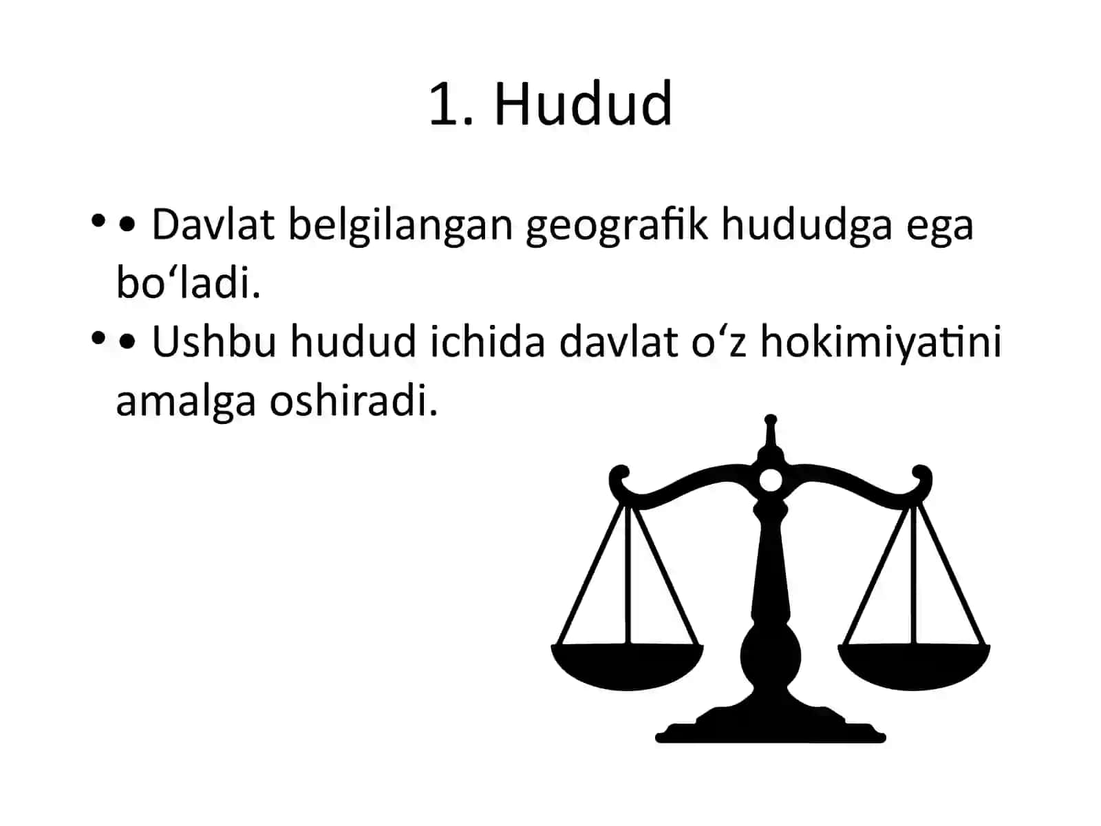 Davlatning Asosiy Belgilari 2
