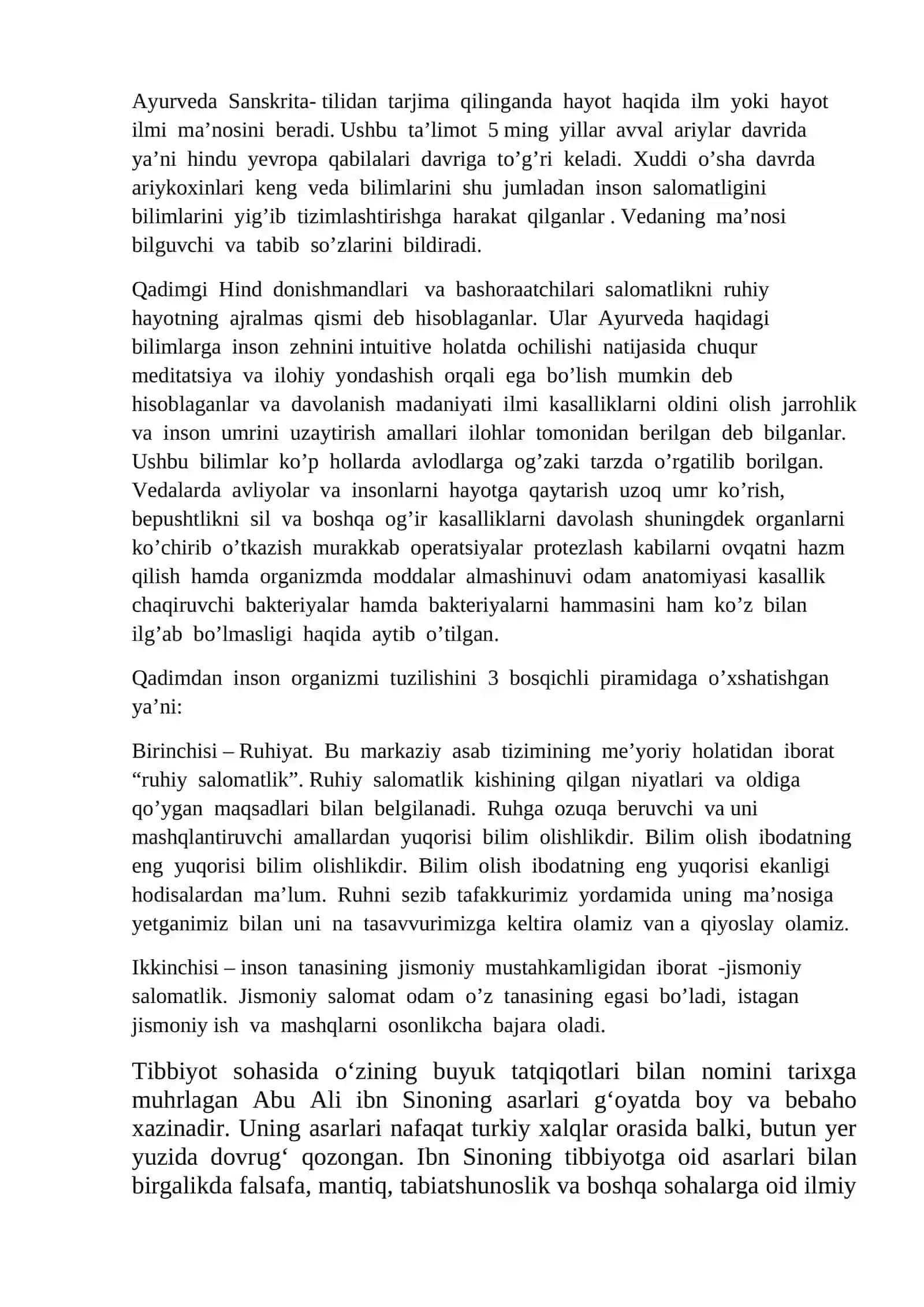Valeologiya fanining tariхi, rivojlanish bosqichlari 2