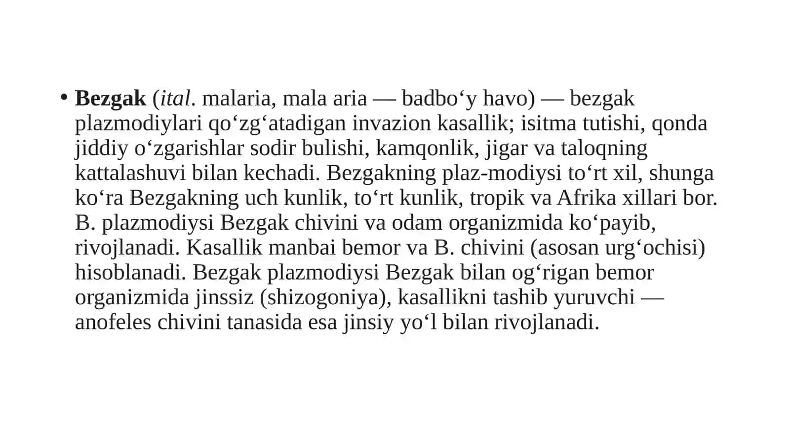 Bezgakka qarshi dorivorlarini qo’llash tajribasi 2