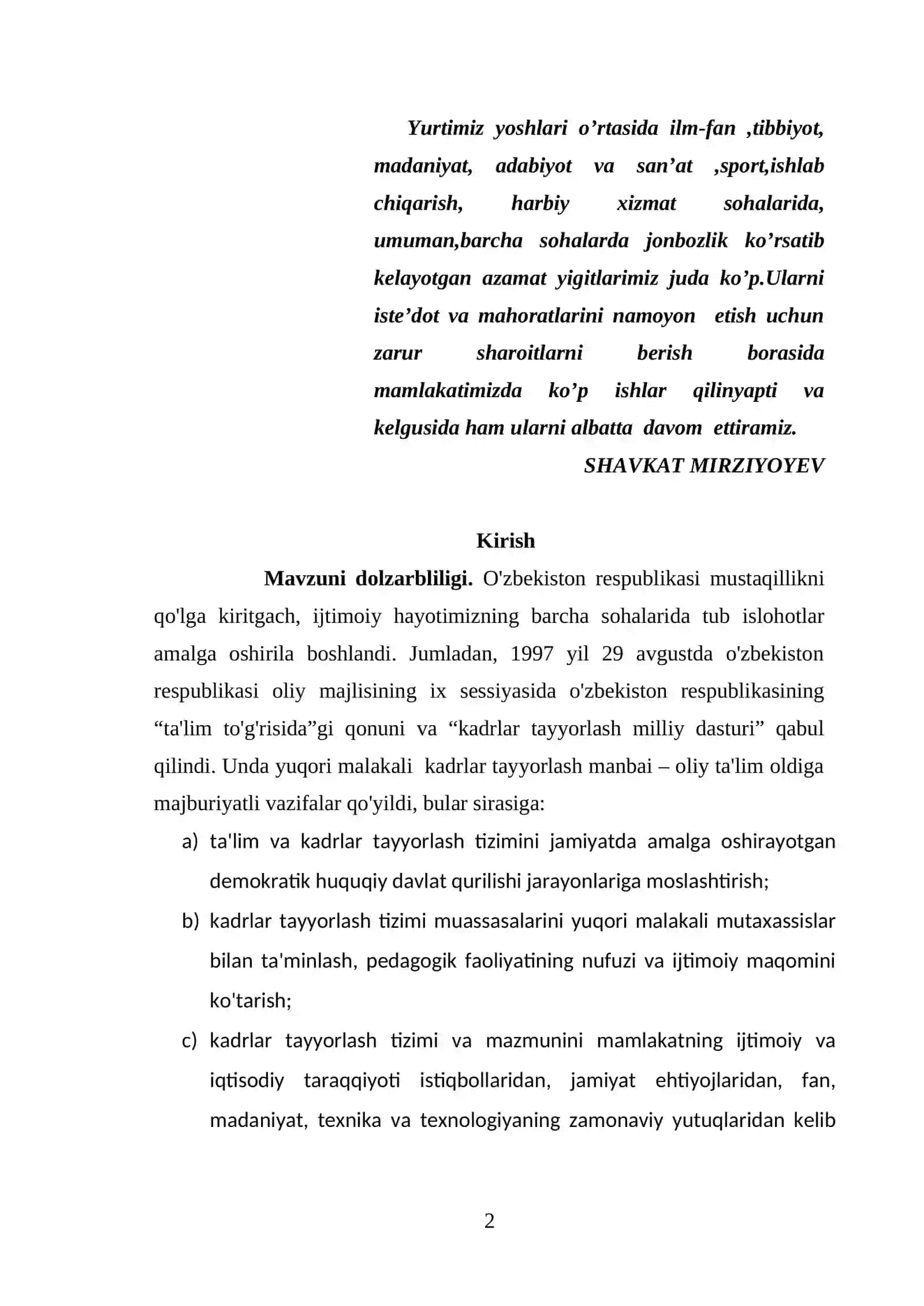 O'ZBEKISTON RESPUBLIKASI MARKAZIY BANKI TOMONIDAN TIJORAT BANKLARI FAOLIYATINI TARTIBGA SOLISH AMALIYOTINING TAHLILI 2