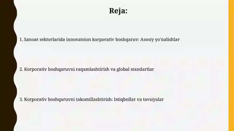 Korporativ boshqaruv: Ta'rif, ahamiyat va sanoat xususiyatlari 2