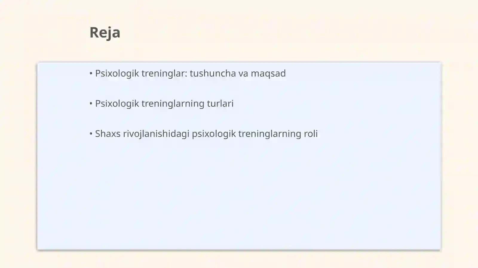 Psixologik treninglarning shaxs rivojlanishidagi ahamiyati 2