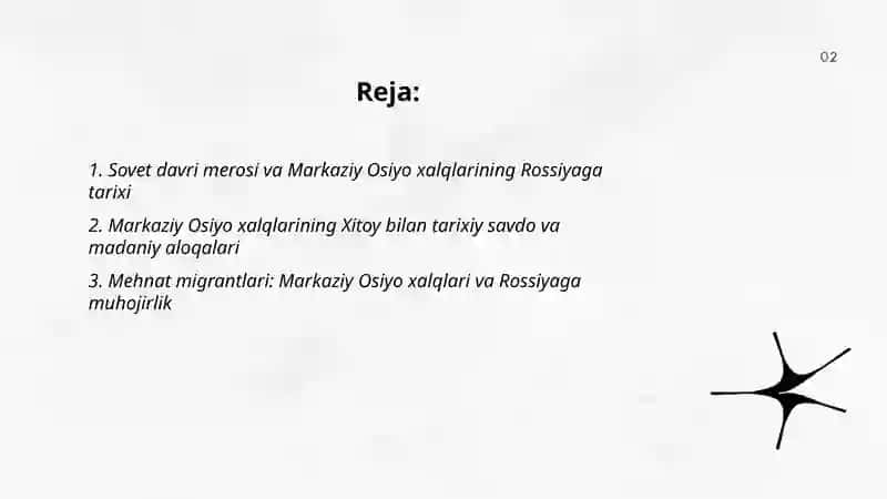 Markaziy Osiyo xalqlarining Rossiya va Xitoy bilan munosabatlari 2