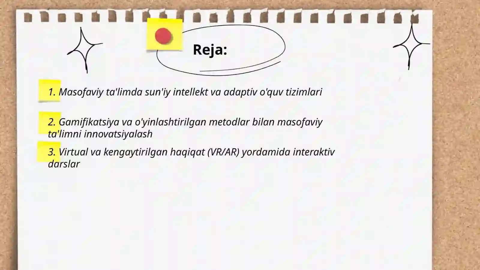 Masofaviy ta'limda sun'iy intellekt va adaptiv o'quv tizimlari 2