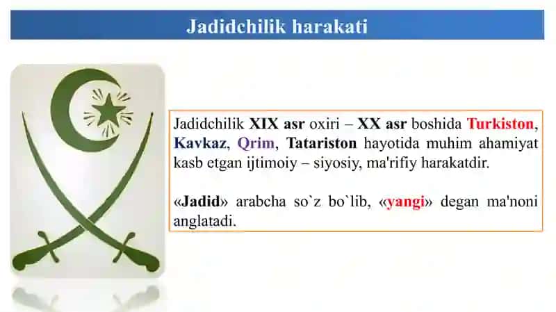 jadidchilik harakatining vujudga kelishi 2