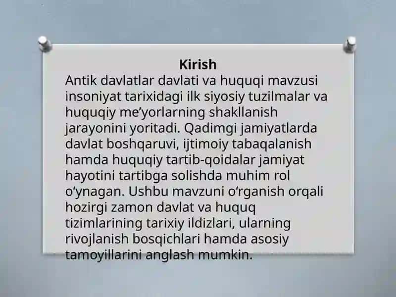 Antik davlatlar davlati va huquqi 2