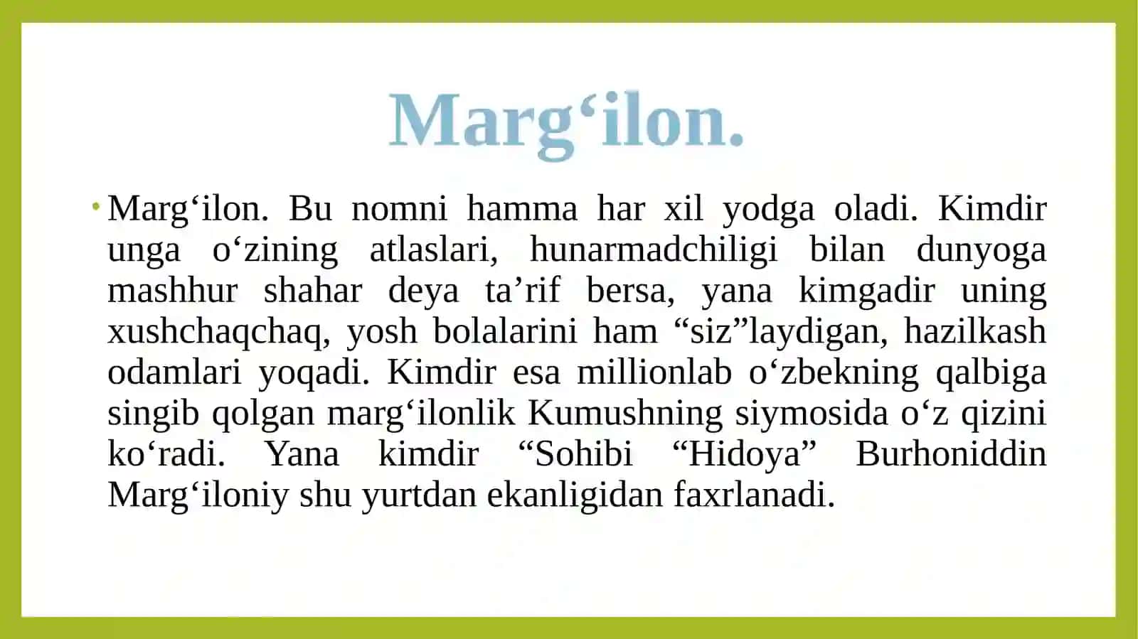 Marg'ilon shahri 2